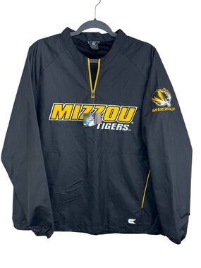 Mizzou Tigers Colosseum Athletics 1/4 Zip Windbreaker Pullover Mens Small